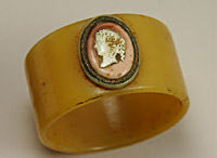 Father Ignatius' napkin ring bearing a cameo of his mother Guinevere