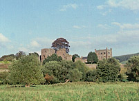 Abergavenny Castle from Castle Meadows