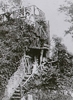 Walkways around the castle during the Victorian period