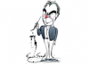 Caricature of Gerald Scarfe