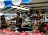 Detail of stall at Aberganney Market