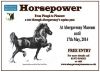 exhib poster showing Welsh Cob by Elin Sian Blake