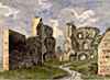 Painting of Abergavenny Castle